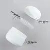 Bottiglie di stoccaggio 50 pezzi barattoli cosmetici con fodere interne Face Cream Lozione Contenitore Custodia in plastica in plastica per viaggi per viaggi 20G 30G