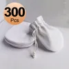 Takı Torbaları Hızlı Toptan Çanta 300pcs Beyaz Velvet Hediye Koru Pazları Pan Takılar Koleksiyonu Organize
