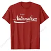 Garnitury męskie A1218 Ciesz się nacjonalistyczną koszulką nacjonalistyczną zabawne szczupły dopasowanie Tshirts Cotton Tops Shirt