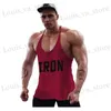 Camisetas masculinas tanques de ginástica masculino masculino masculino tanque de bodybuilding tampas de verão roupas de ginástica para camisetas de coletes masculinos mais tamanhos T240422