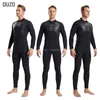 Women's Swimwear Women 3MM Neoprene Wetsuit One-piece Warm Snorkeling Winter Swimming Surfing Diving Suit Long Sleeves Cold Proof Ladies