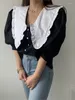 Chemises d'été pour femmes tops Femmes Puff Soupche à manches courtes Fashion Sweet Dames Coréen Style lâche plissée Femme décontractée