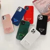 iPhone 12 14 15 Plus Pro Max Case Designer Cell Phone Case Apple 13 11 XR XS 8 Luxury Trendy Faux Leather Cover Fundas Movil Rosa Custodia Verde Black G76256G