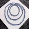 Link bransoletki Naturalne diabeł niebieskie Akwamarynowe potrójne kręgi