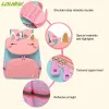 Mochilas Bolsas de Escola de Chilren Cartoon Unicorn Space Dinosaur Printing Backpack Kindergarten Student Girls Girls Gilrs Meninos da bolsa escolar