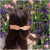 Clip per capelli Barrettes Fashion Luxury Sweet Bowknot Pins Personality Lettere Love Low Knot Butterfly Designer Pink Black Hairclips Otxvn