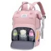 Bolsas de moda bolsas de pañales mochila bolsas de pañales para bebés personalizadas impresión de tela bolsas para mamá