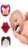 Pacifications 1pcs lèvres mamelon Silicone Soother Pacificier bébé baiser bébé enfant drôle Cadeaux en bouche 9712707