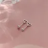 Studörhängen neixiu 925 sterling silver skruv lås hjärttemperament små öron naglar för kvinnor smycken gåva