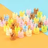 Estatuetas decorativas 10pcs kawaii diy mini resina 3d figuras de coroa itens miniaturos de escultura Acessórios para jóias decoração de jóias