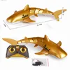 Sable Player Water Fun Rc Whale Shark Toy Robots Remote Contrôle Animaux Marine Baignoire Piscine Electric Fish Children Toys for Kids Boys Submarine L416