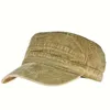 Ball Caps Cap militaire Solid Casual Mens Army Cap Military Adjustable Plat Cap Classical Style Suncreen Sun Sun Casual