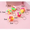 Mini key anel de velocidade do anel Puzzle Puzzle Cobo -chave Favor de Favor de Brocos Intelectual Blocos Brinquedos de Puzzle para Crianças Presente de Aniversário