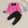 衣料品セット幼児の女の赤ちゃん秋の冬の服ヒョウ印刷されたパーカースウェットシャツとズボン2pcsスウェットスーツの服
