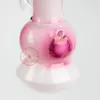 Newest Mini Colorful Thick Glass Bong Hookah Shisha Smoking Waterpipe Bubbler Pipes Filter Herb Tobacco Oil Rigs Bowl Portable Stand Design Cigarette Holder