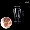 Tumblers 50st Mini Clear Plastic Disponable Party S Glasögon Jelly Cups Birthday Kitchen Accessories Cup