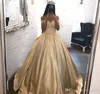 Золотое платье quinceanera 2019 г. арабский дубайский дубай