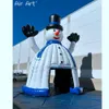 Groothandel Giant opblaasbare Xmas Dome Snowman Igloo Tent Christmas Tunnel Shelter Entrance met luchtblazer voor evenementendecoratie of feest