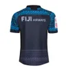 Jersey de futebol Men Sport 2020 Fiji Film and teion rugby rich blue jersey