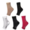 2pcs / double sport de la cheville de la cheville chaussettes de compression anti-fatie couverture de pied à maille respirante.