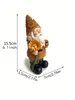1pc fat man gnome gnome nain de jardin statue de résine ornement de décoration extérieure artisanat 2 240418 décoration 240418