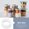 Dinnerware 20pcs Mason Jars Silicone Rings Reusable Storage Jar Sealing Lids Gaskets Replacements