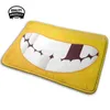 Carpets Toothy Smile - Yellow Background Soft House Family Anti-Slip Mat Rug Carpet 19 Mouth Teeth