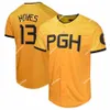 PGH 10 Bryan Reynolds 2024 Pirates Baseball Jerseys Roberto Clemente Willie Stargell David Bednar Henry Davis Jarlin Garcia Ke'Bryan Hayes Jack Suwinski