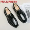 Casual Shoes Men Fashion Dress Comfortable Pu Leather Loafers Non-slip Formal Moccasins Man Office Slip On Boat