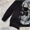 Herrenpullover 2022 Hoodies Man Sweatshirts Pullover für Männer gebohrt Philipp Mode Europa und Amerika Streetwear hübsche SKLS T DHJBP