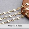 Anhänger Halsketten Yegui C170Diy Chain18K Gold plattiert 0,3Micronhand Madecopper Metalcharmerdiy Armband Halskette