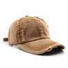 Ball Caps Vintage Sıkıntılı Şapka Özel Snapback Hats Yetişkin Kadınlar Kot pamuklu Spor Hip Hop Erkekler Yırtılmış Ayarlanabilir Logo GORROS