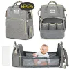 Sacs à couches sac sac à dos en gros multifonction voyage à dos pack maternité de bébé sacs de bébé imperméable portable grande capacité
