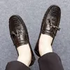 Casual Shoes High Quality Men's Classic Men Wedding Dress Genuine Leather Mens Slip On Handmade Male Comfortable Loafers