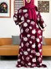 Abbigliamento etnico 2023 Muslim Rayon Abayas Color Piece Ramadan Preghiera Dubai Turchia Medio Oriente Fema