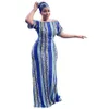 10268 Elegancka z ramienia Ins Ins Printed Dress Summer Women