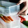 Opslagflessen keuken koelkast afdichting fris hield doos 3 niveaus voedselcontainer transparante afgesloten koelkastlade doos