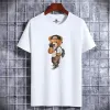 Мультфильм-медведь женщины мужские футболки Trade Bear Play Fashion Harajuku Tshirt for Men Летняя футболка с короткой рубашкой мужская одежда мужчина e2jy#