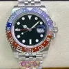 Luxe horloge van topkwaliteit Men's Automatische mechanische schone fabriek 3285 Beweging 126710Blro 40mm -horloge.