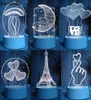 Other Home Garden 3D Led Night Light Novelty Lamp Jellyfish Christmas Tree Deer Snow Festival Birthday Gift Bedroom Decor Table 3673800