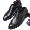 Casual Shoes Man Derby Crocodile Pattern Genuine Cow Leather Plain-Toe Dress Business Men's Comfortable Wedding Suits Shoe