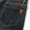 Shorts d'été Jeans hommes pantalons en denim extensible design de mode bleu foncé mens mince mâle hombre mâle y240412