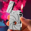 Ghorse Long Sound Butan ohne Gasmetall hellere Flamme Einstellbare Feuerstein Austauschbare tragbare hellere High-End-Retro-Männergeschenk