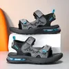 Jongens sport sandalen zomer kinderen casual strandschoenen zachte zool open-teen kinderen sandalen peuter schoenen 240416