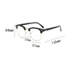 Lunettes de soleil 2024 Pochromic Anti-Blue Lumières Lumières Men Fashion Rectangle Semi Rimless Eyewear For Women Office Computer Goggle