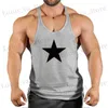 Męskie koszulki Nowe moda mężczyźni Slveless Slim T Shirt Tank Top Kulturystyka kamizelka stylowa męska tank gimnastyczna