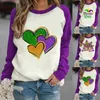 Kobiet bluzy z kapturem colla pullover kobiet kolor patchwork raglan rękawy karnawał nadrukowane bluzy bluzy bluzy bluzy bluzy bluzy