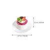 Decoratieve bloemen 6 pc's faux voedsel nep cake decor kunstmatig dessert ornament pography props brood pu speelgoed