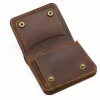 Portfele 2023 100% prawdziwy skórzany portfel dla mężczyzn Mężczyzna Vintage Crazy Horse Cowhide Krótka bifold męska torebka z monety