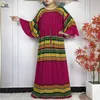 Ethnic Clothing 2024 New Dubai Fashion Summer Lady Party Dresse With Big Scarf Cotton Loose Femme Islam Short Sleeve Maxi African Casual Abaya d240419